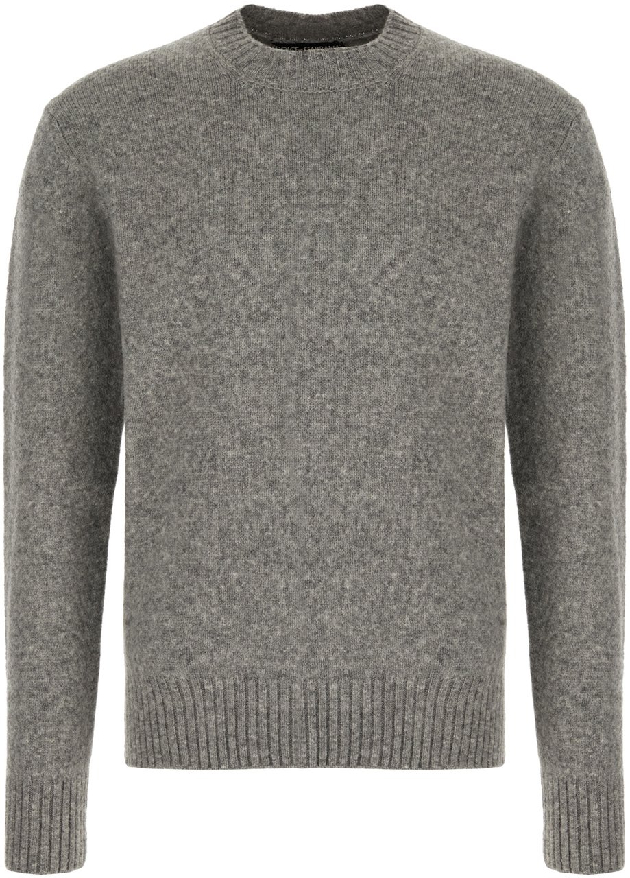 Dolce & Gabbana Dolce&gabbana Melange grey wool blend sweater Grijs