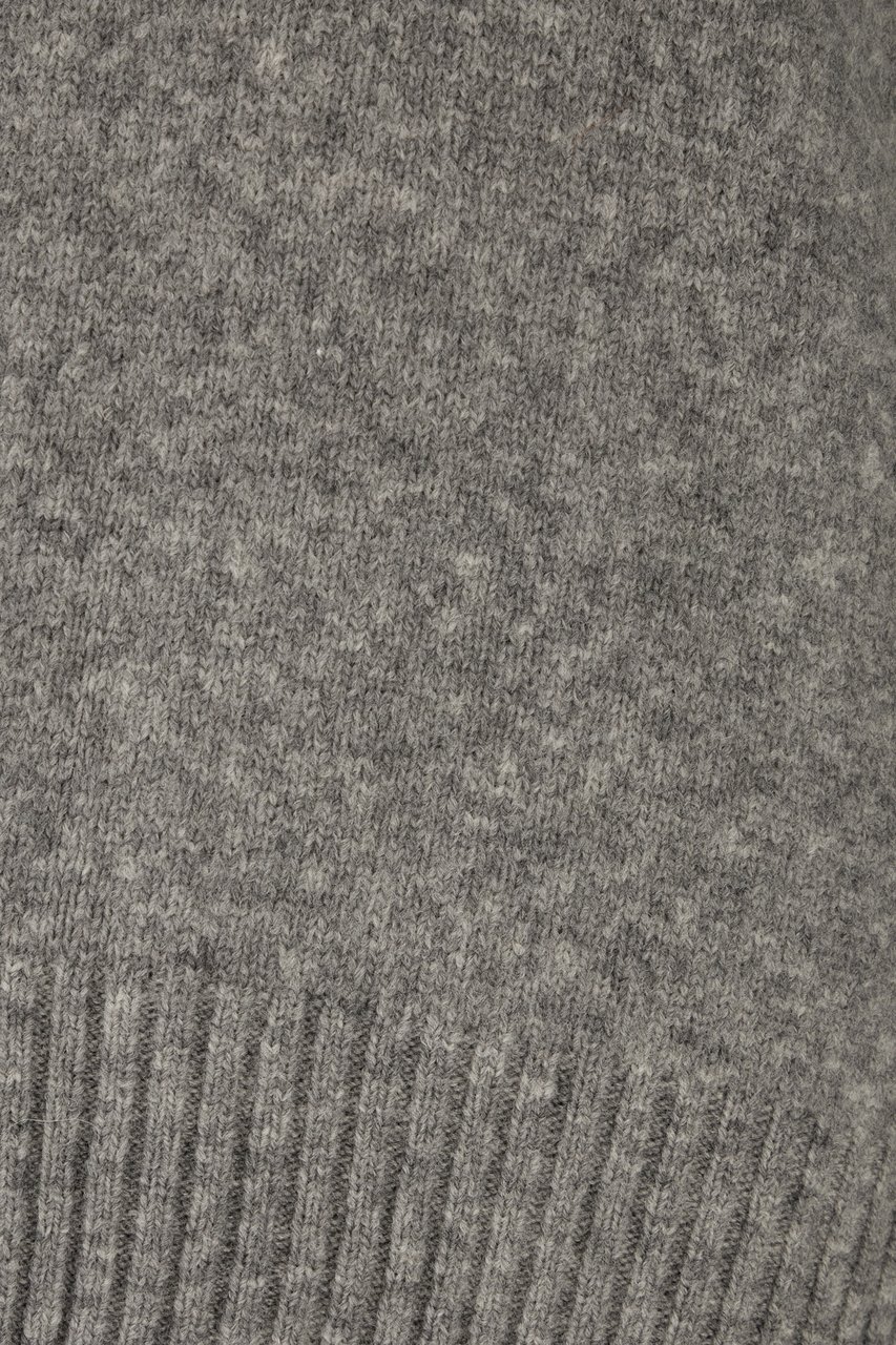 Dolce & Gabbana Dolce&gabbana Melange grey wool blend sweater Grijs