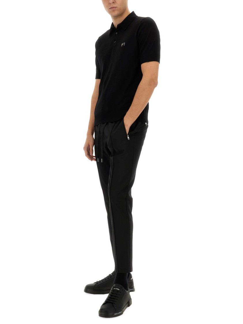 Dolce & Gabbana Polo With Logo Zwart