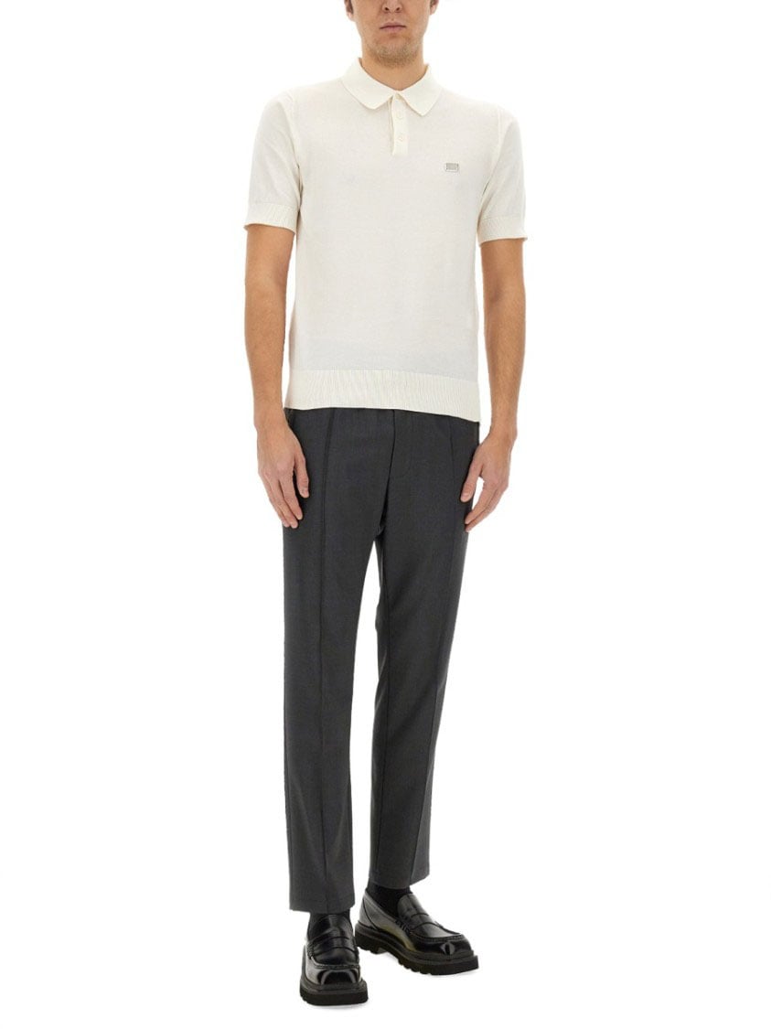 Dolce & Gabbana Polo With Logo Wit