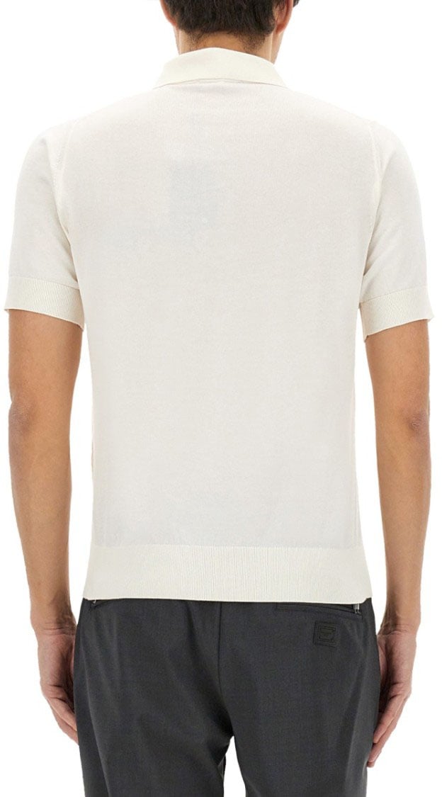 Dolce & Gabbana Polo With Logo Wit