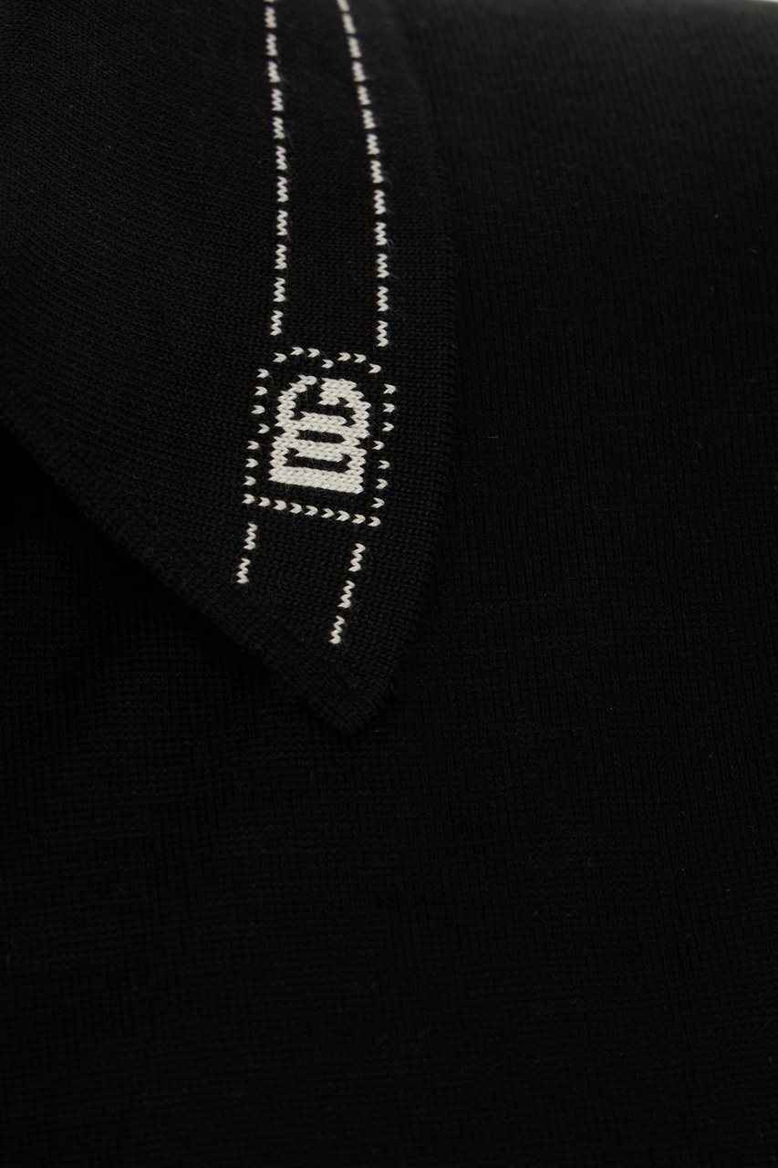 Dolce & Gabbana Dolce&gabbana Black silk polo shirt Zwart
