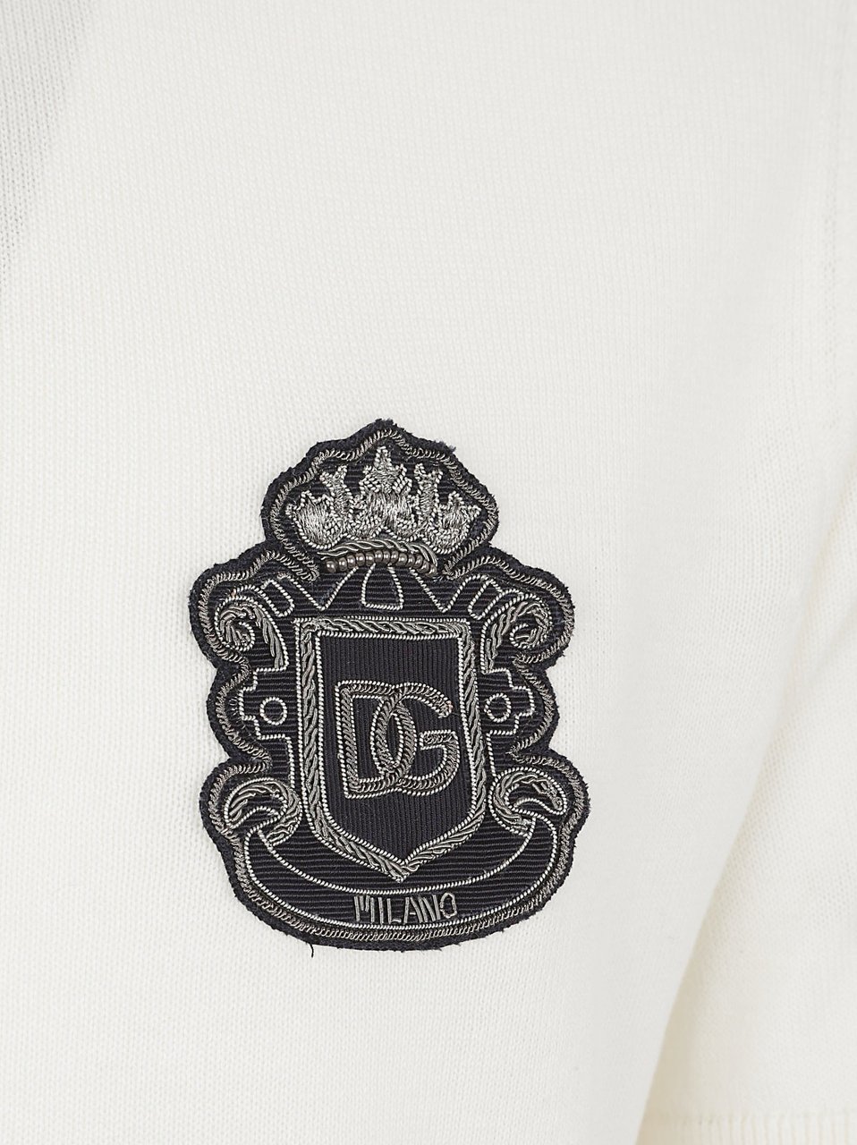 Dolce & Gabbana Short-Sleeved Polo Shirt With Ribbed Details Wit