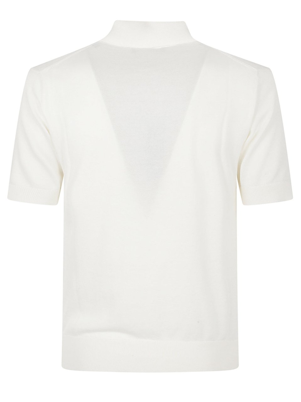 Dolce & Gabbana Short-Sleeved Polo Shirt With Ribbed Details Wit