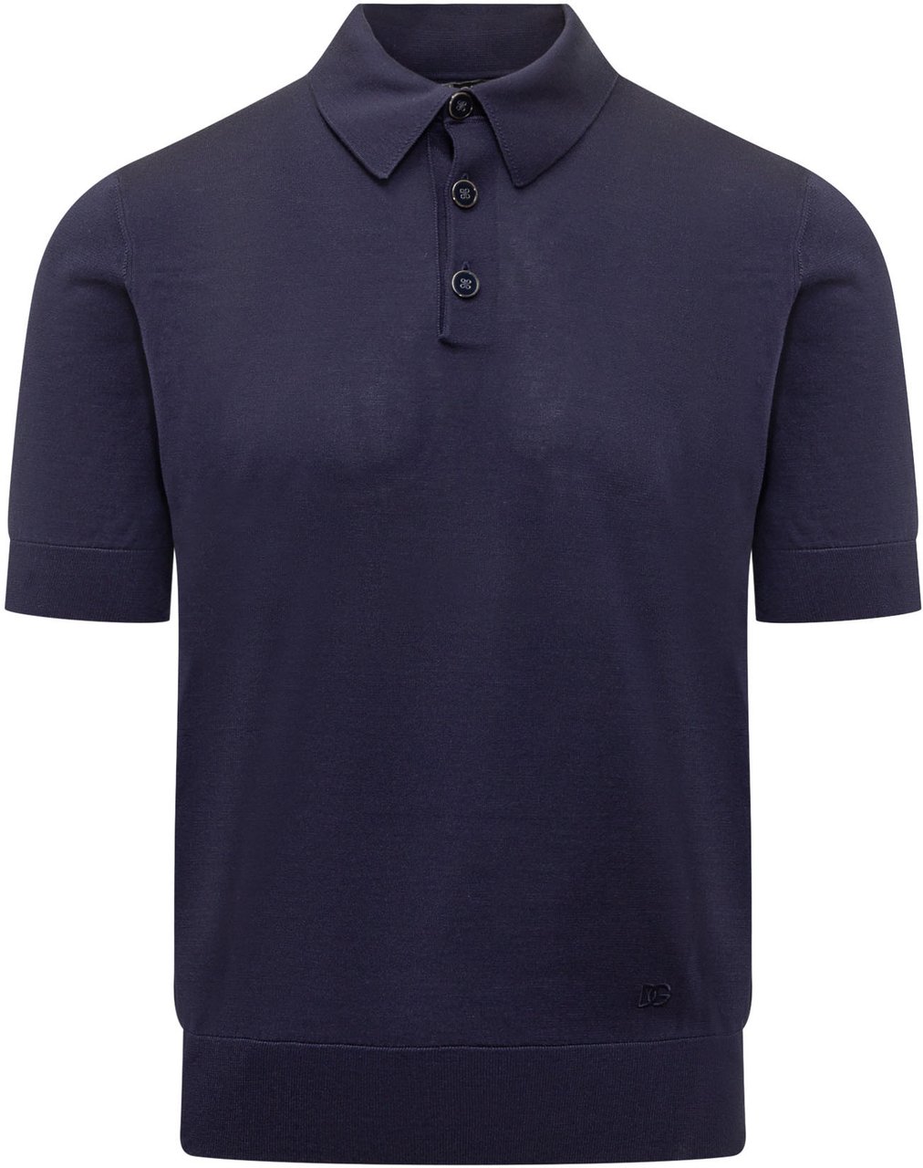 Dolce & Gabbana Polo In Maglia A Maniche Corte Navy