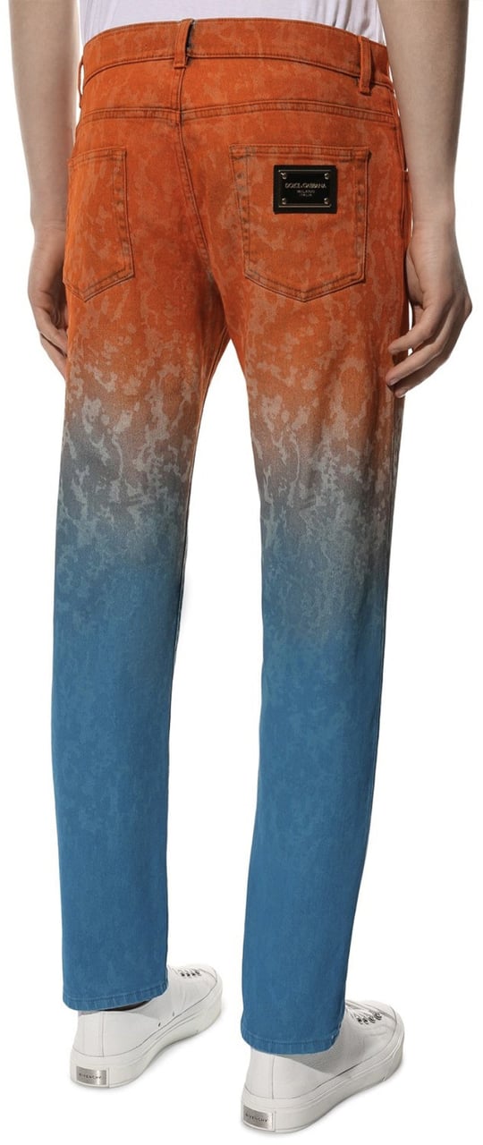 Dolce & Gabbana Dolce & Gabbana Cotton Denim Jeans Blauw