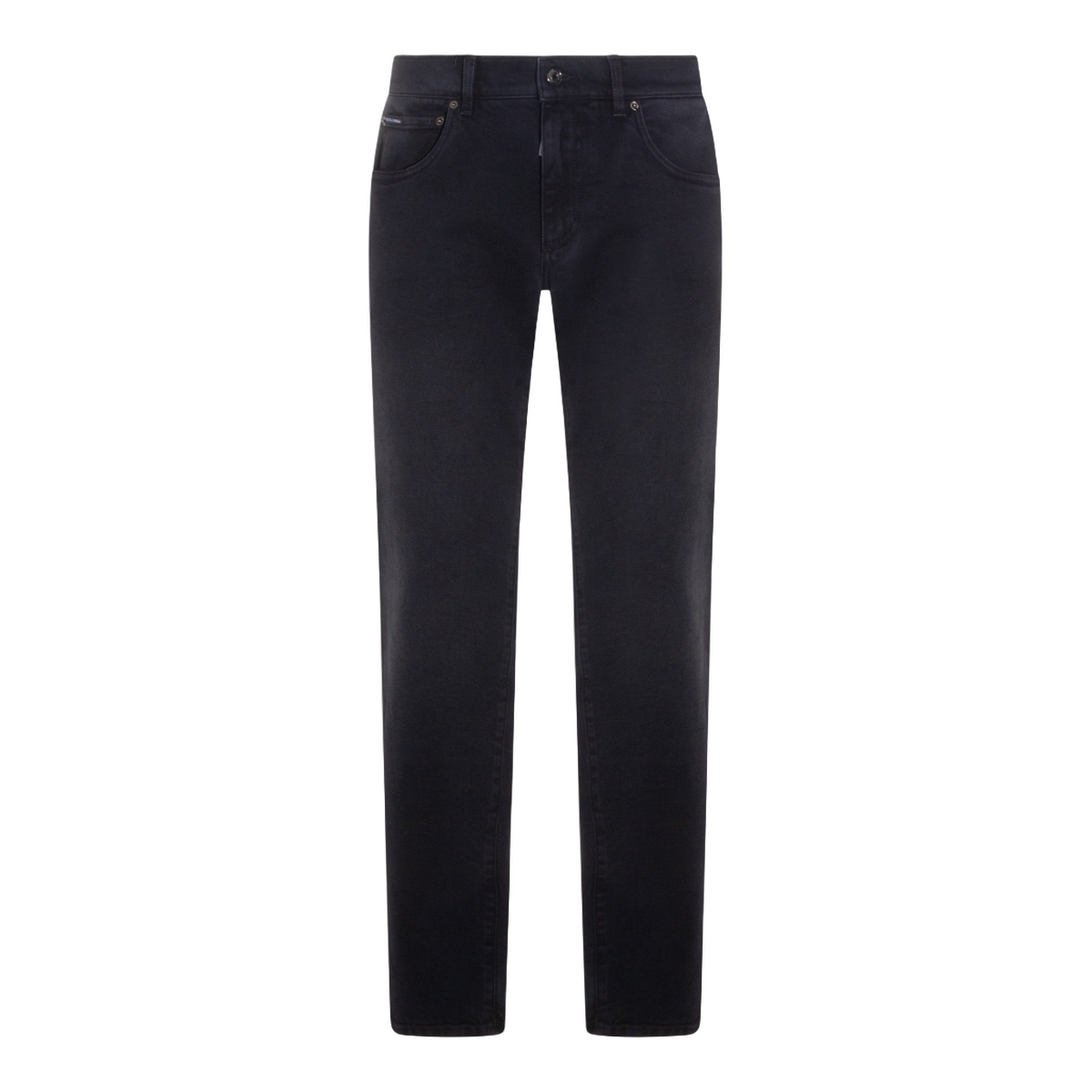 Dolce & Gabbana Straight-Leg Grey Jeans With Classic Five-Pocket Design Grijs