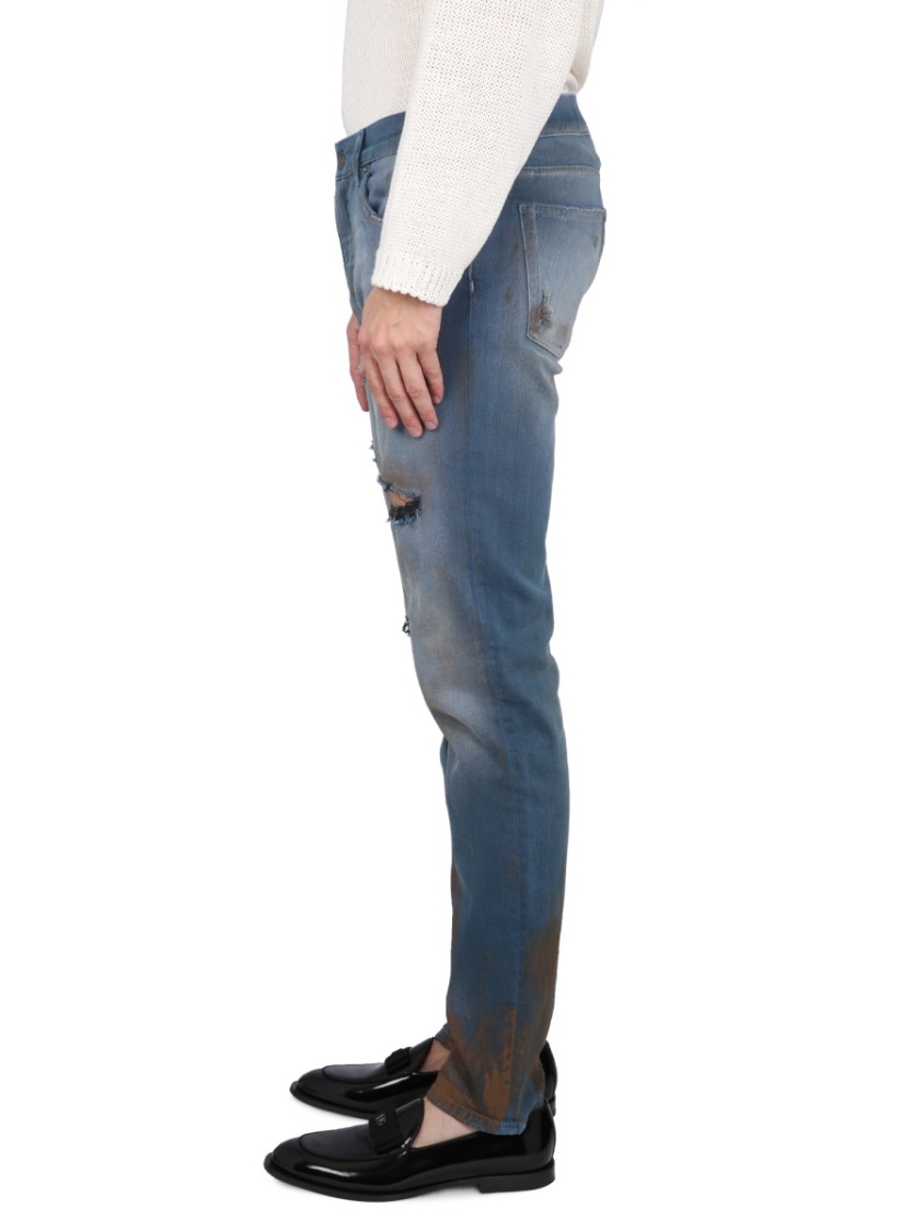 Dolce & Gabbana Skinny Fit Jeans Blauw