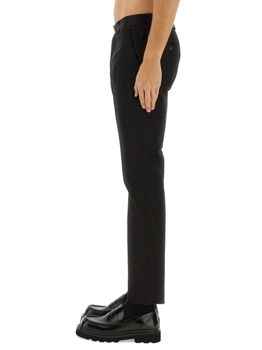 Dolce & Gabbana Cotton Tailored Pants Zwart