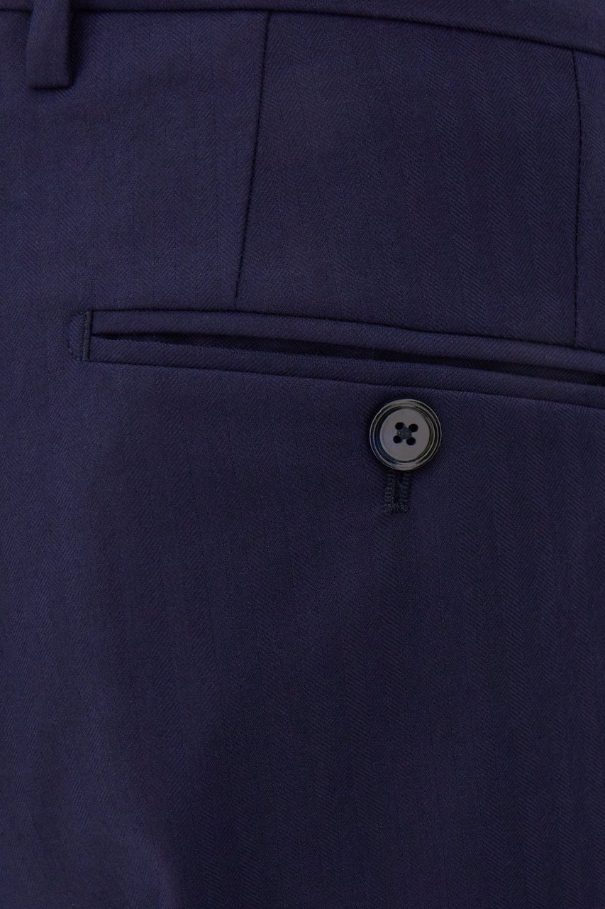 Dolce & Gabbana Dolce&gabbana Navy blue wool pant Blauw