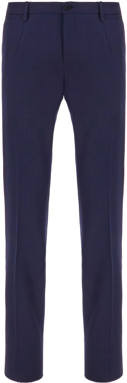 Dolce & Gabbana Dolce&gabbana Navy blue wool pant Blauw