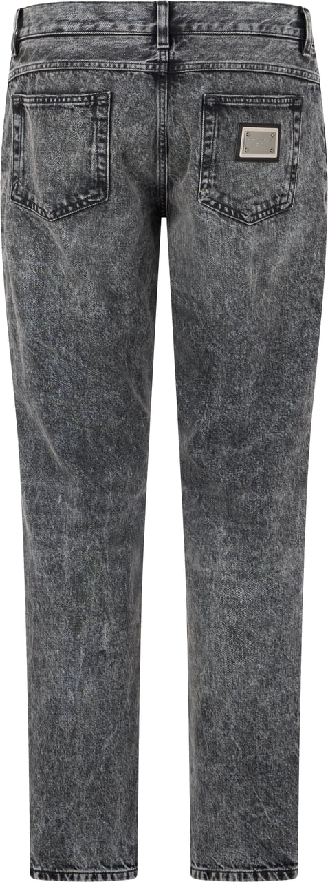 Dolce & Gabbana Regular fit jeans in cotton Grijs