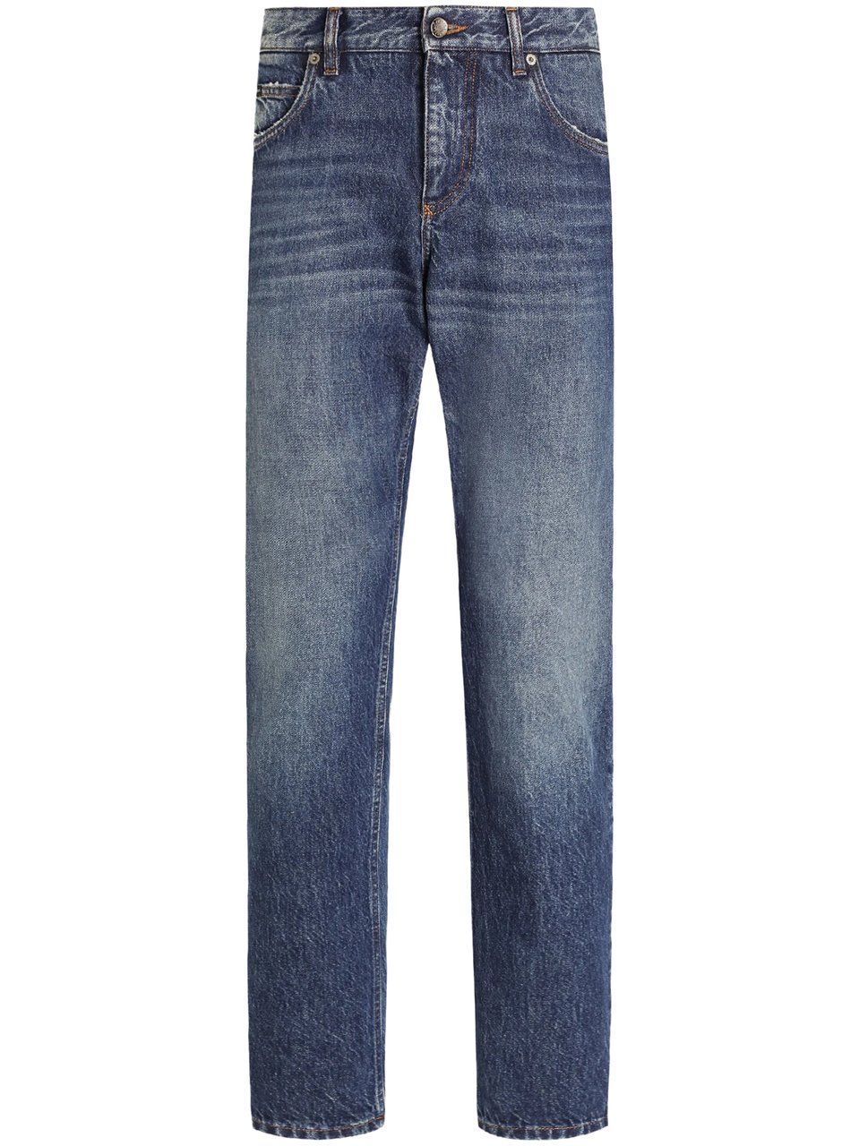 Dolce & Gabbana Denim Trousers with Classic Blue Wash Grijs