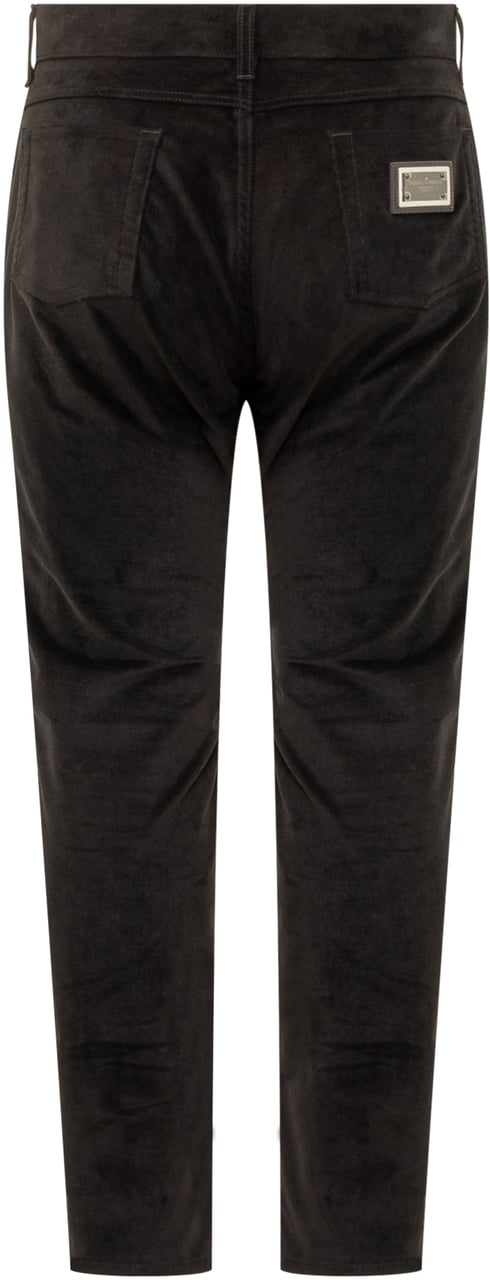 Dolce & Gabbana Dolce & Gabbana Pantaloni in Velluto Uomo Zwart