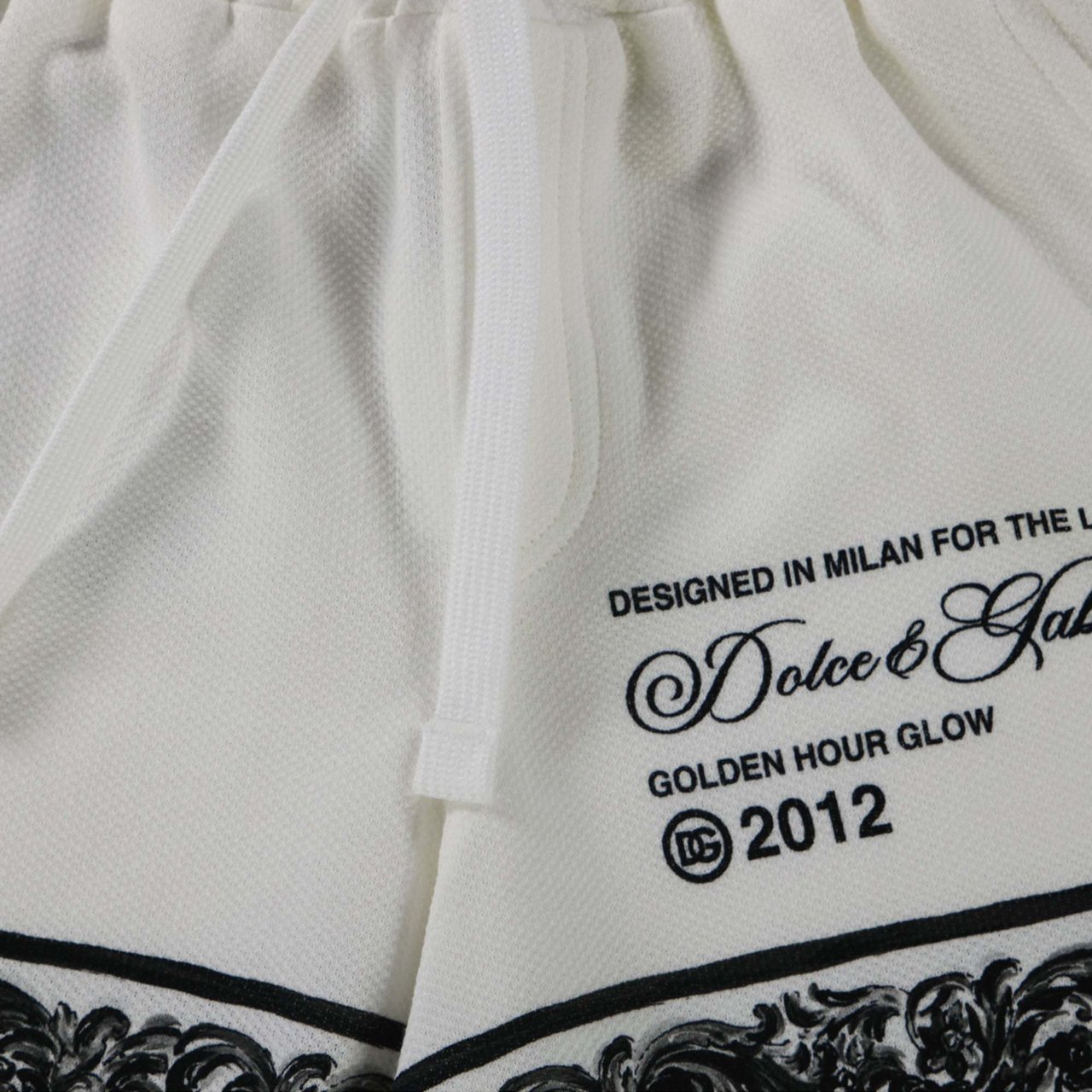 Dolce & Gabbana Dolce & Gabbana Baby Jongens Shorts In Wit Zwart