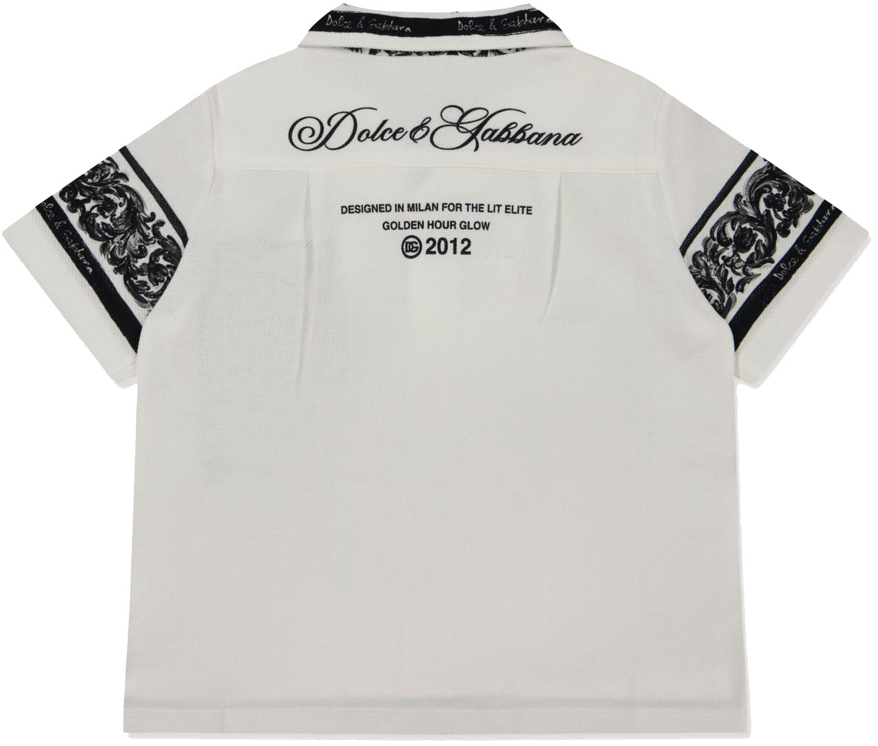 Dolce & Gabbana Dolce & Gabbana Baby Jongens Polo In Wit Wit