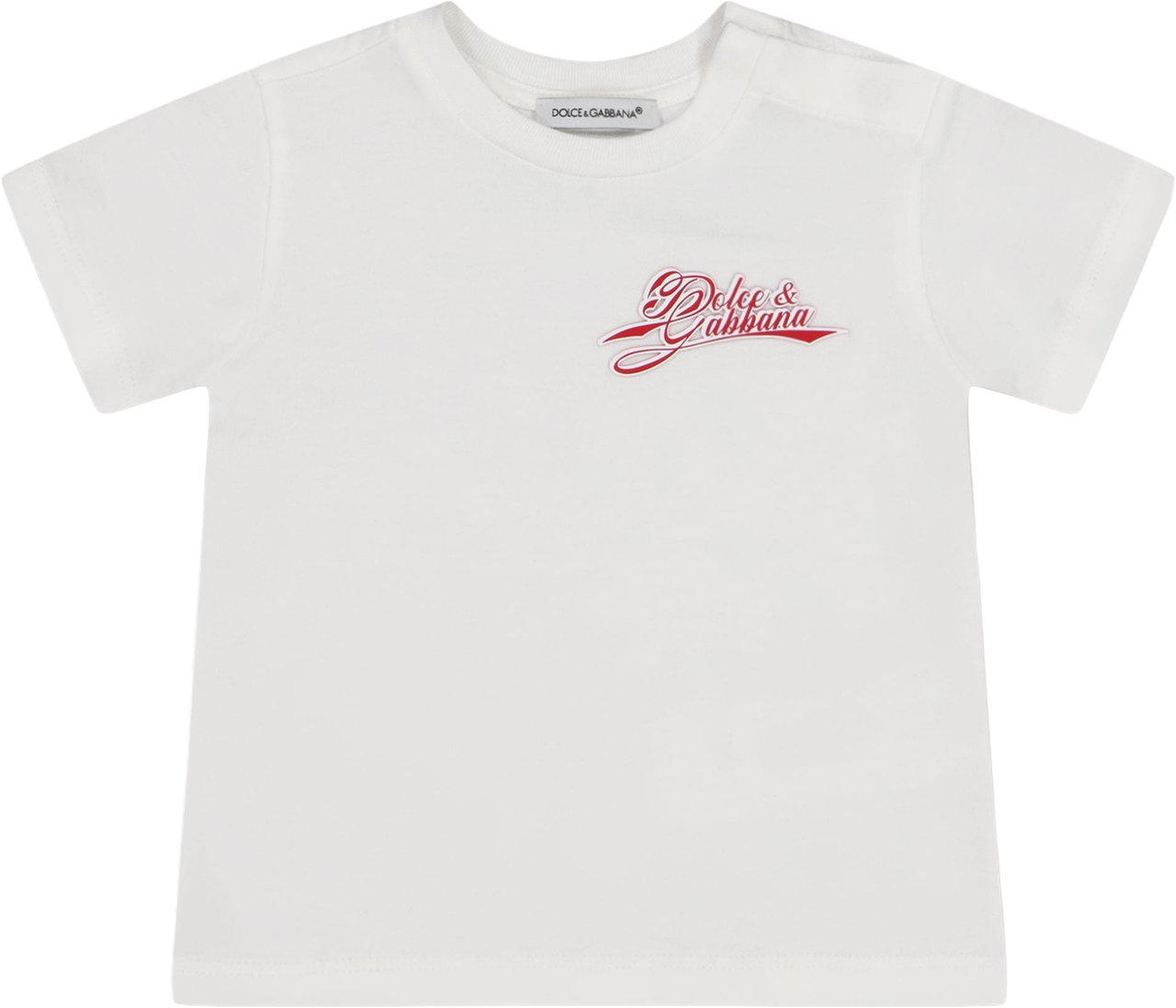 Dolce & Gabbana Baby Jongens T-Shirt In Wit Wit