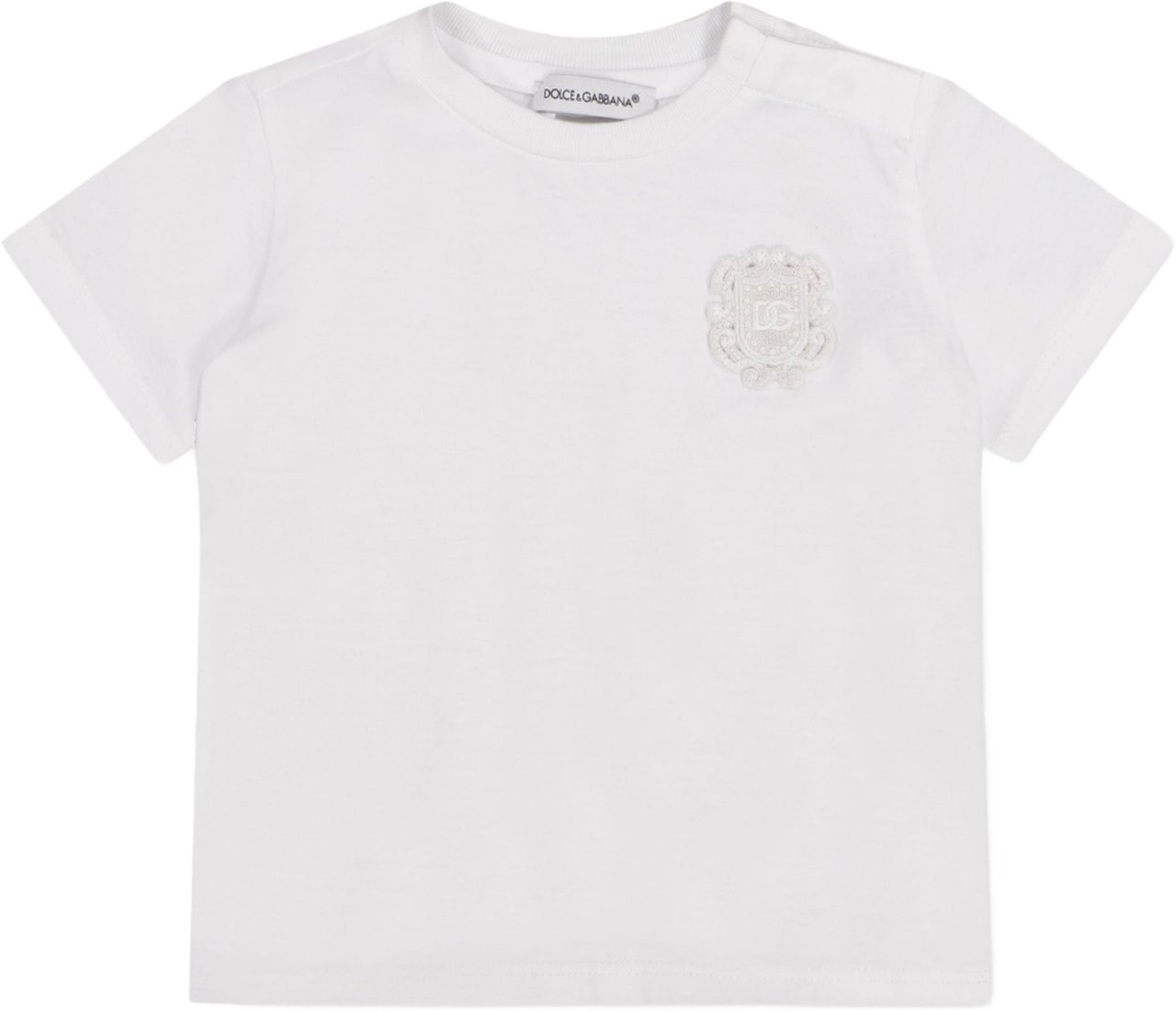 Dolce & Gabbana Baby Jongens T-Shirt In Wit Wit