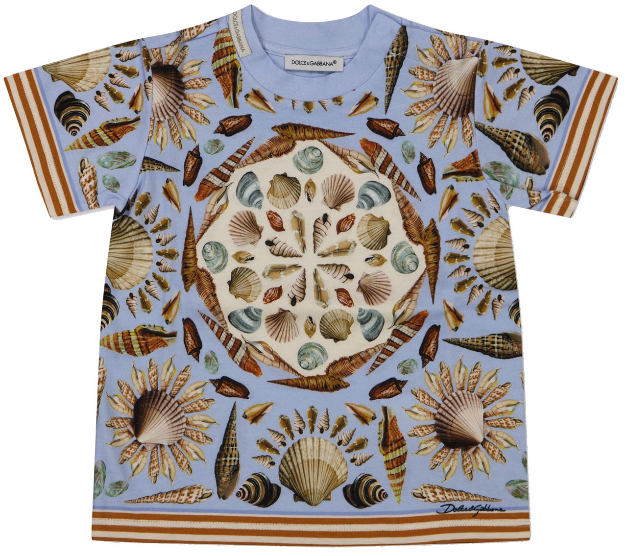 Dolce & Gabbana Dolce & Gabbana Baby Jongens T-Shirt In Licht Blauw Blauw