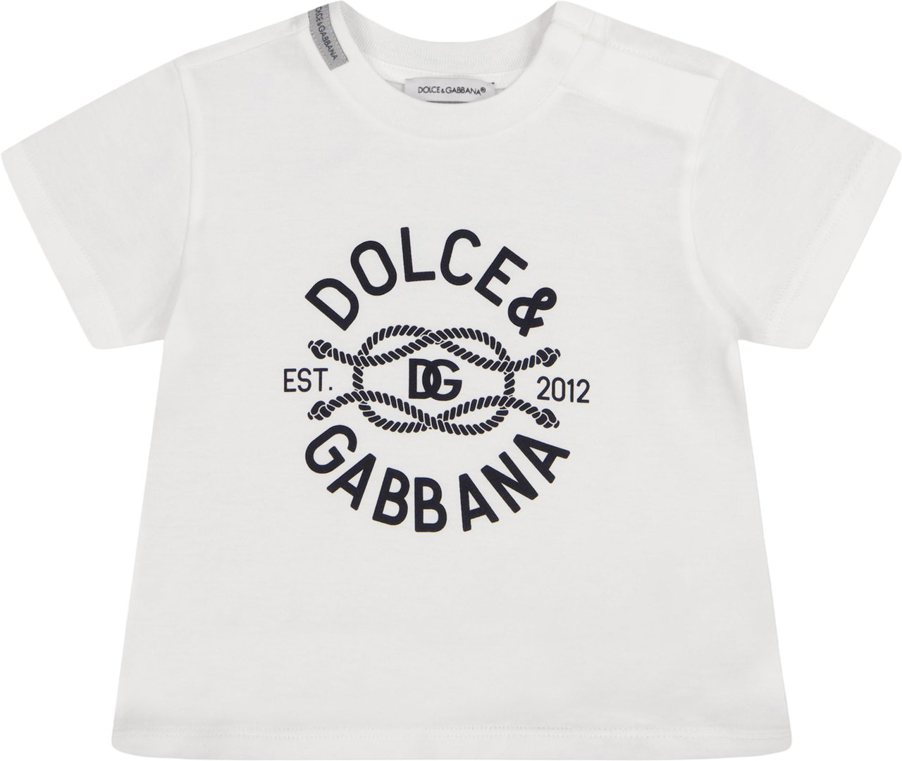 Dolce & Gabbana Baby Jongens T-Shirt In Wit Wit