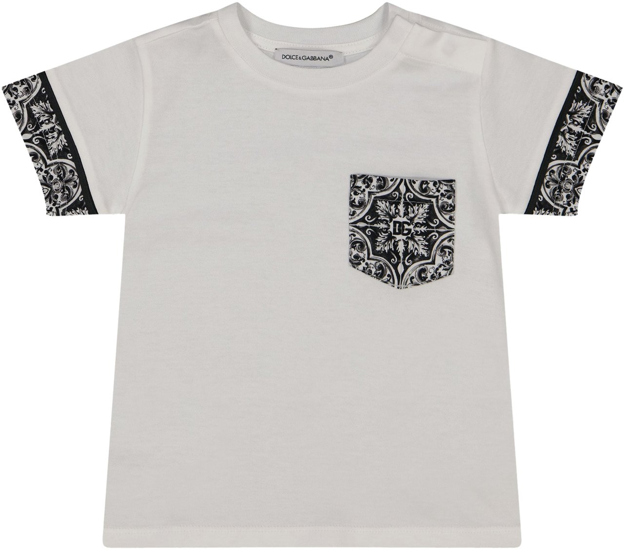 Dolce & Gabbana Dolce & Gabbana Baby Jongens T-Shirt In Wit Wit