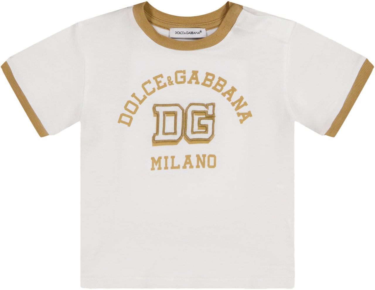 Dolce & Gabbana Dolce & Gabbana Baby Jongens T-Shirt In Wit Wit