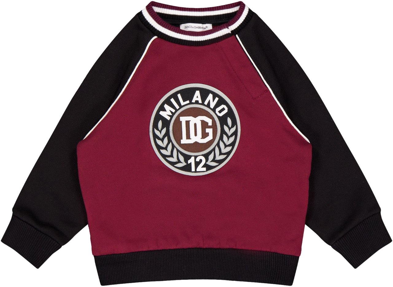 Dolce & Gabbana Dolce & Gabbana Baby Jongens Trui In Bordeaux Rood