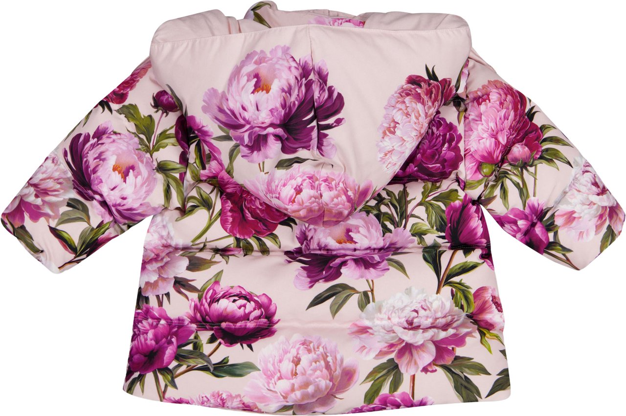 Dolce & Gabbana Baby Meisjes Winterjas In Roze Roze