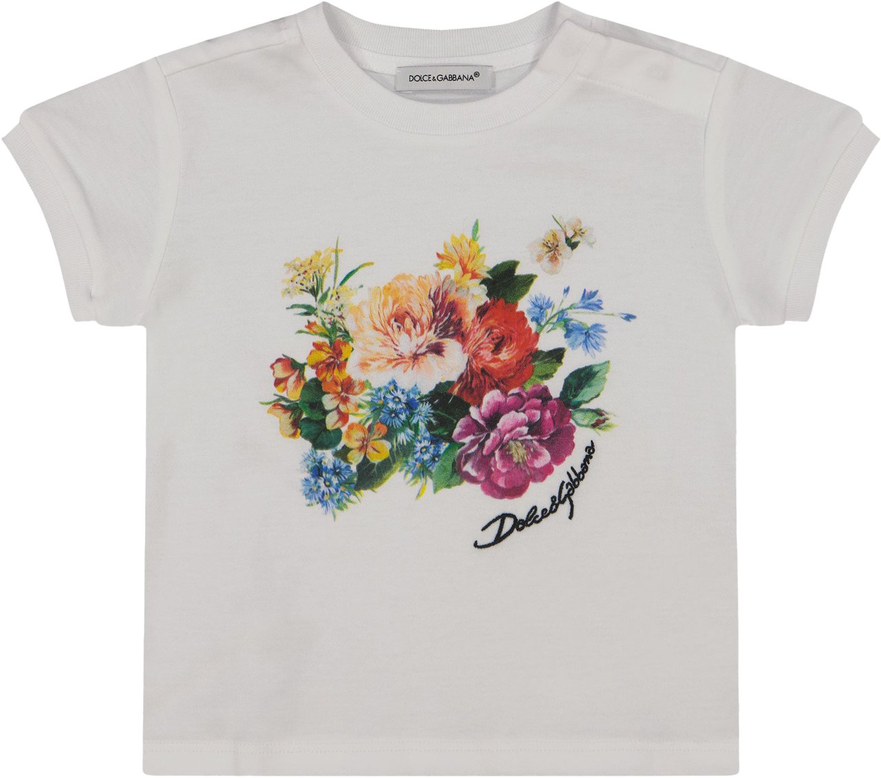 Dolce & Gabbana Dolce & Gabbana Baby Meisjes T-Shirt In Wit Wit