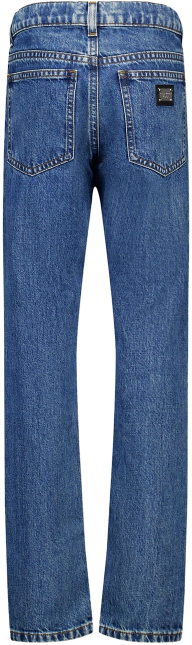 Dolce & Gabbana Dolce & Gabbana Kinder Jongens Jeans In Blauw Blauw