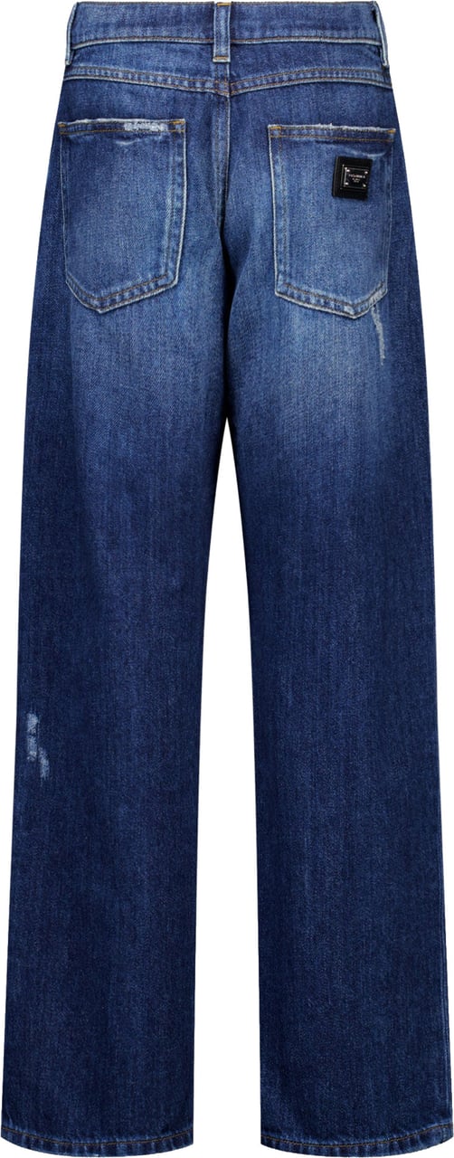 Dolce & Gabbana Dolce & Gabbana Kinder Jongens Jeans In Blauw Blauw