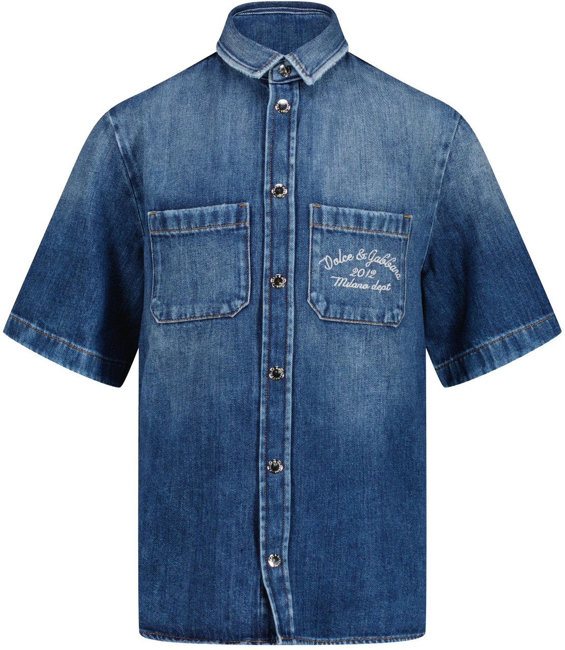 Dolce & Gabbana Dolce & Gabbana Kinder Jongens Blouse In Jeans Blauw