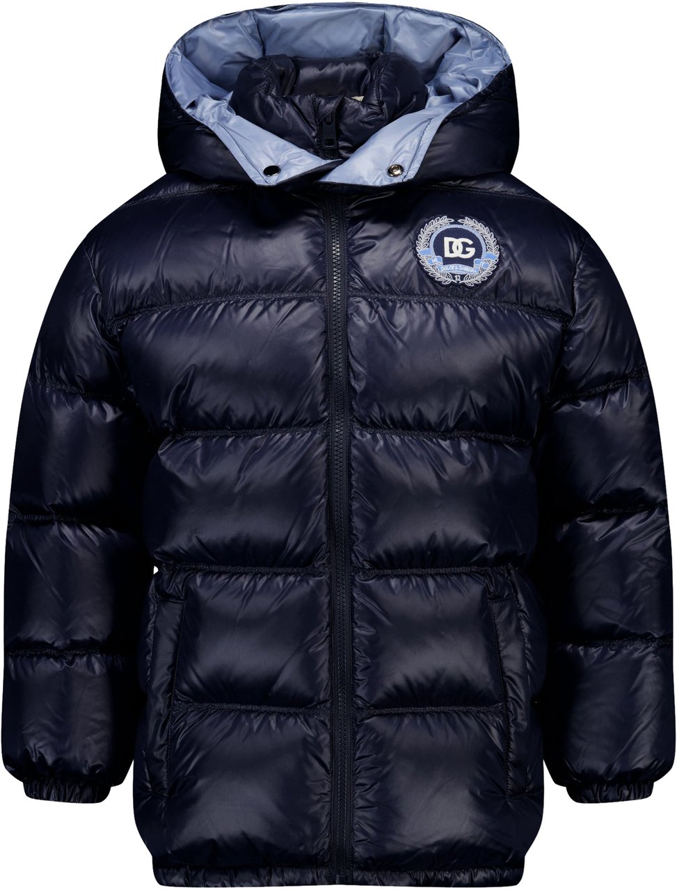 Dolce & Gabbana Dolce & Gabbana Kinder Jongens Winterjas In Navy Blauw