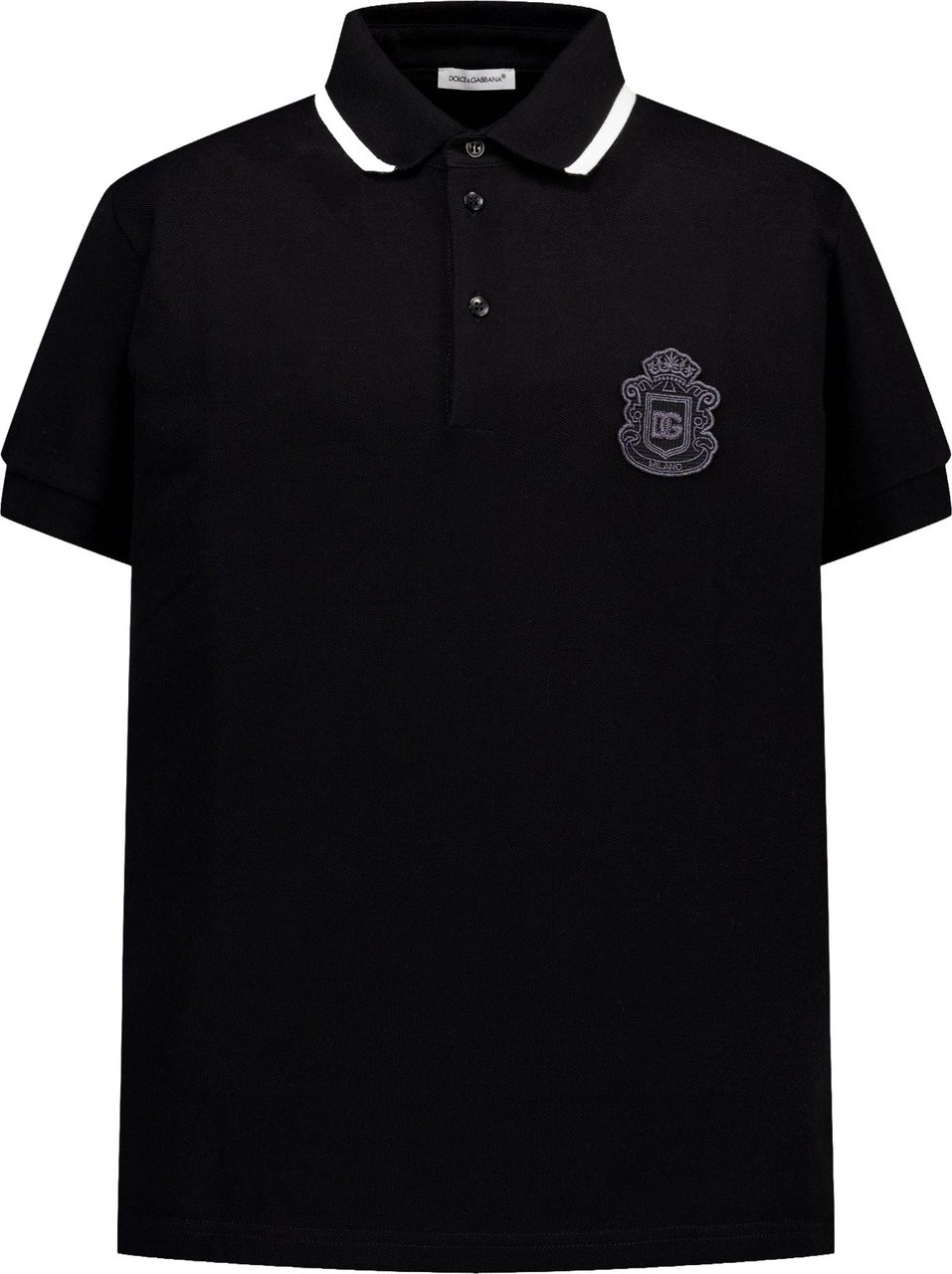 Dolce & Gabbana Kinder Jongens Polo In Zwart Zwart