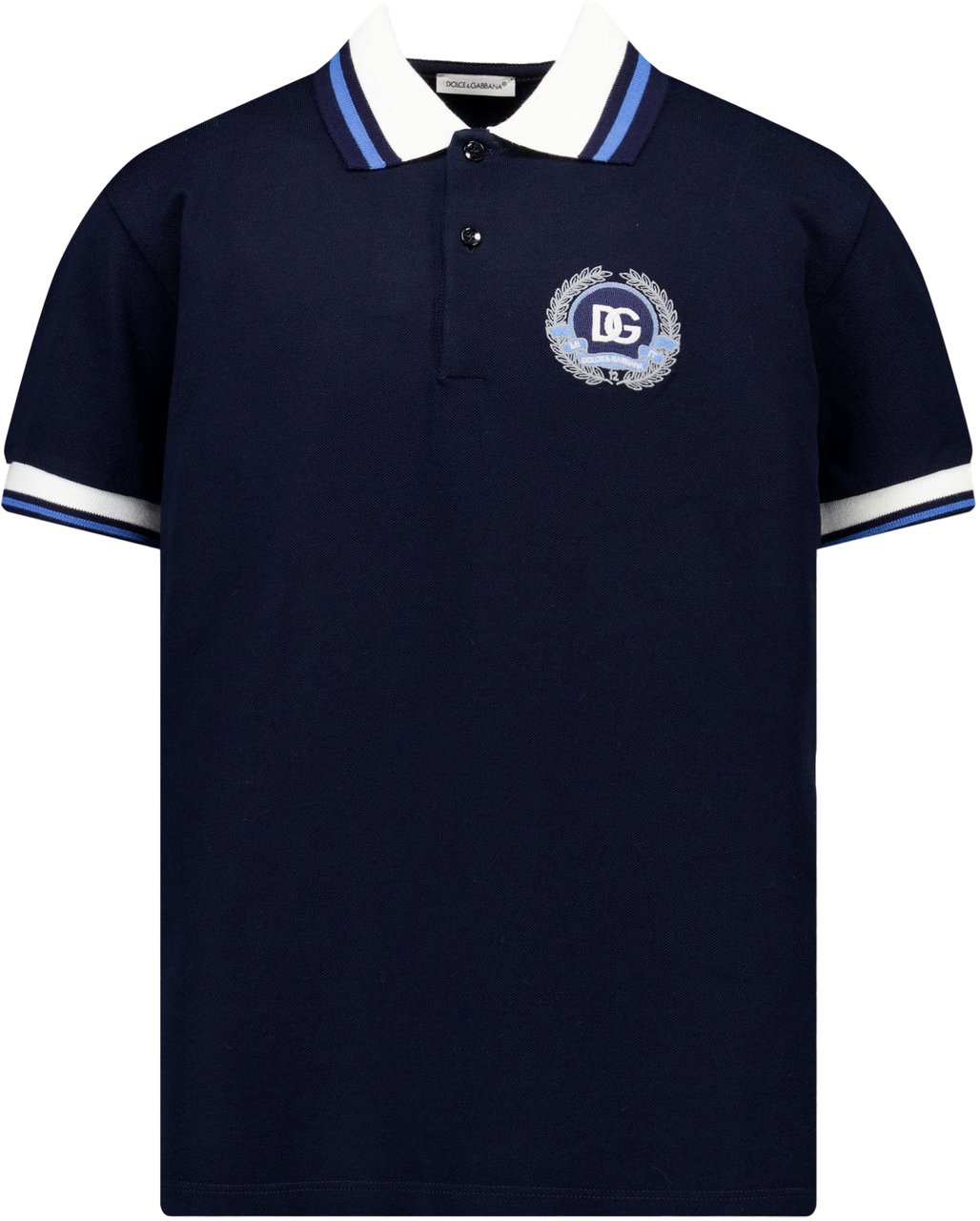 Dolce & Gabbana Dolce & Gabbana Kinder Jongens Polo In Navy Blauw