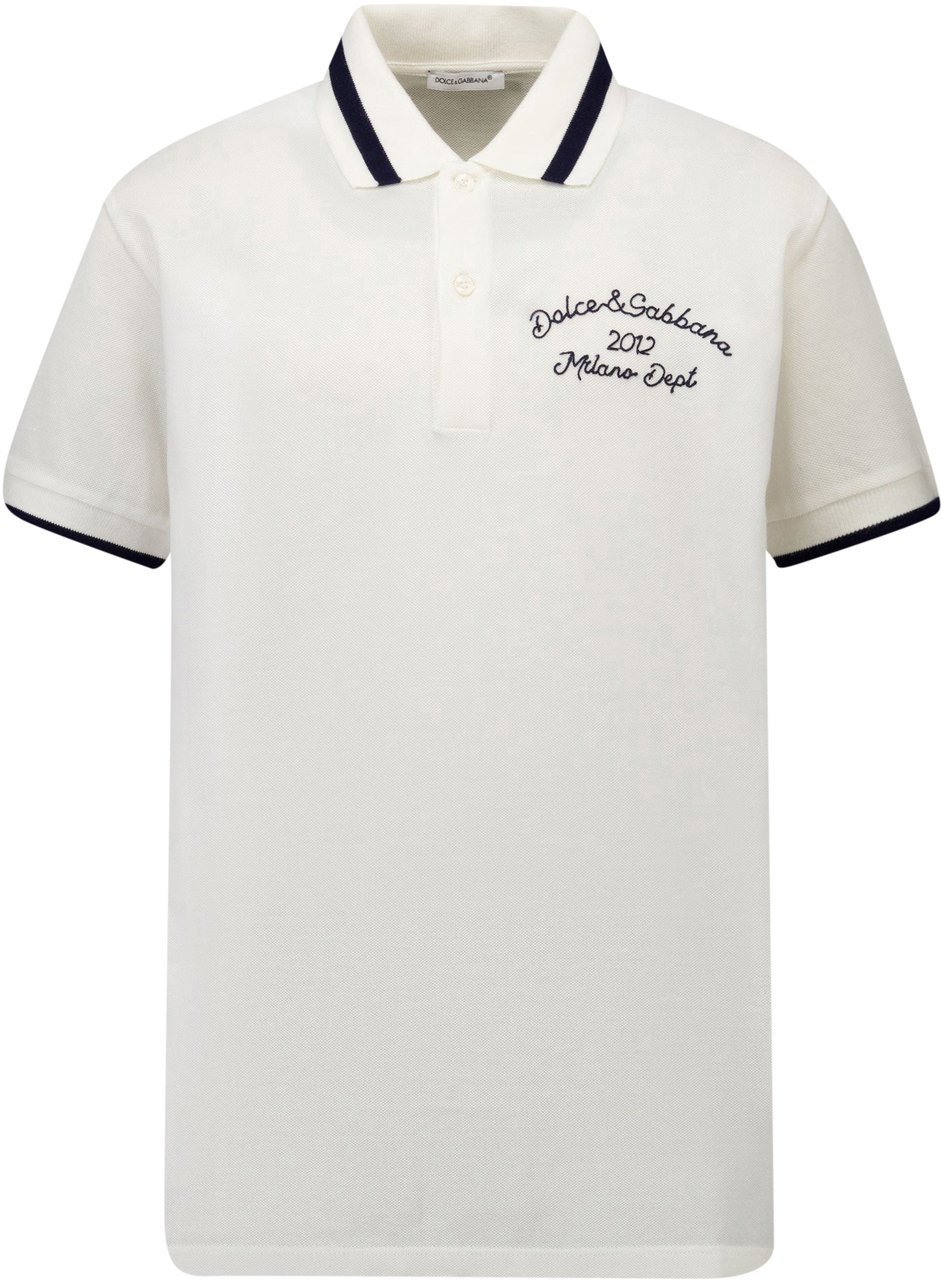 Dolce & Gabbana Dolce & Gabbana Kinder Jongens Polo In Wit Wit