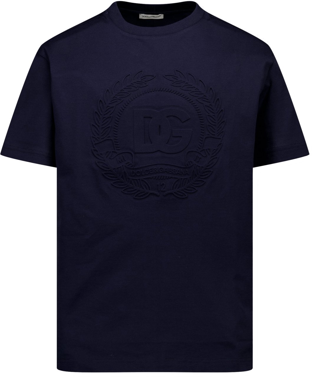 Dolce & Gabbana Dolce & Gabbana Kinder Jongens T-Shirt In Navy Blauw