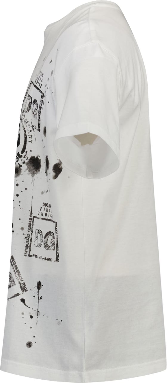 Dolce & Gabbana Kinder Jongens T-Shirt In Wit Wit