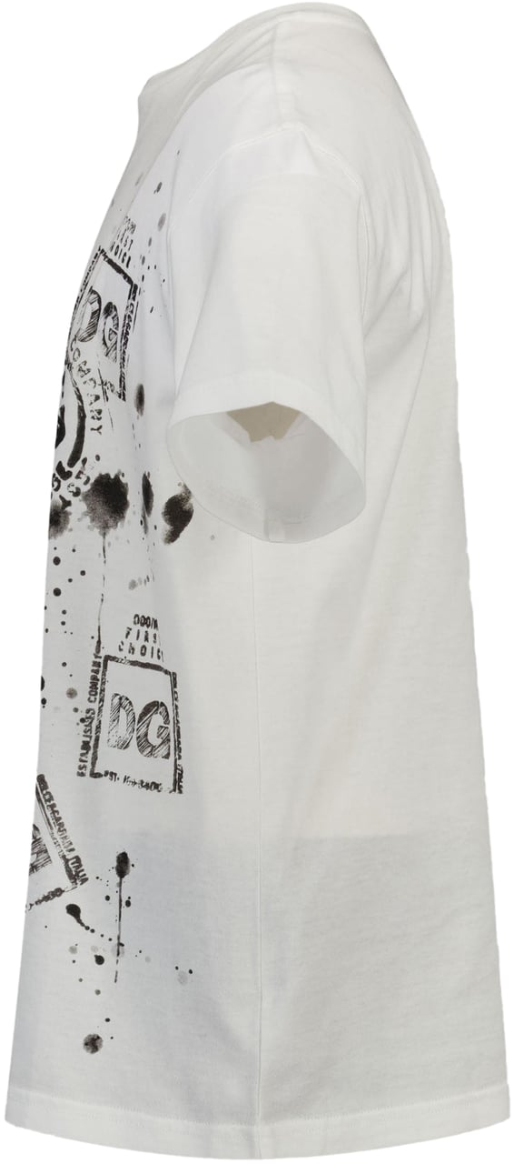 Dolce & Gabbana Dolce & Gabbana Kinder Jongens T-Shirt In Wit Wit