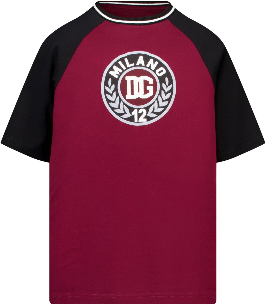Dolce & Gabbana Dolce & Gabbana Kinder Jongens T-Shirt In Bordeaux Rood