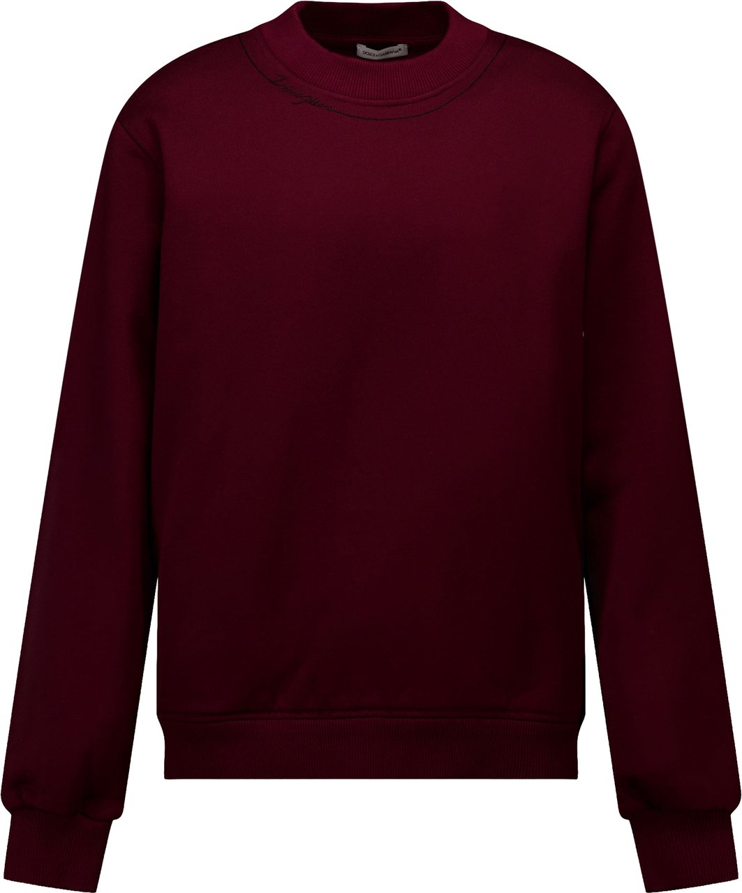 Dolce & Gabbana Kinder Jongens Trui In Bordeaux Rood