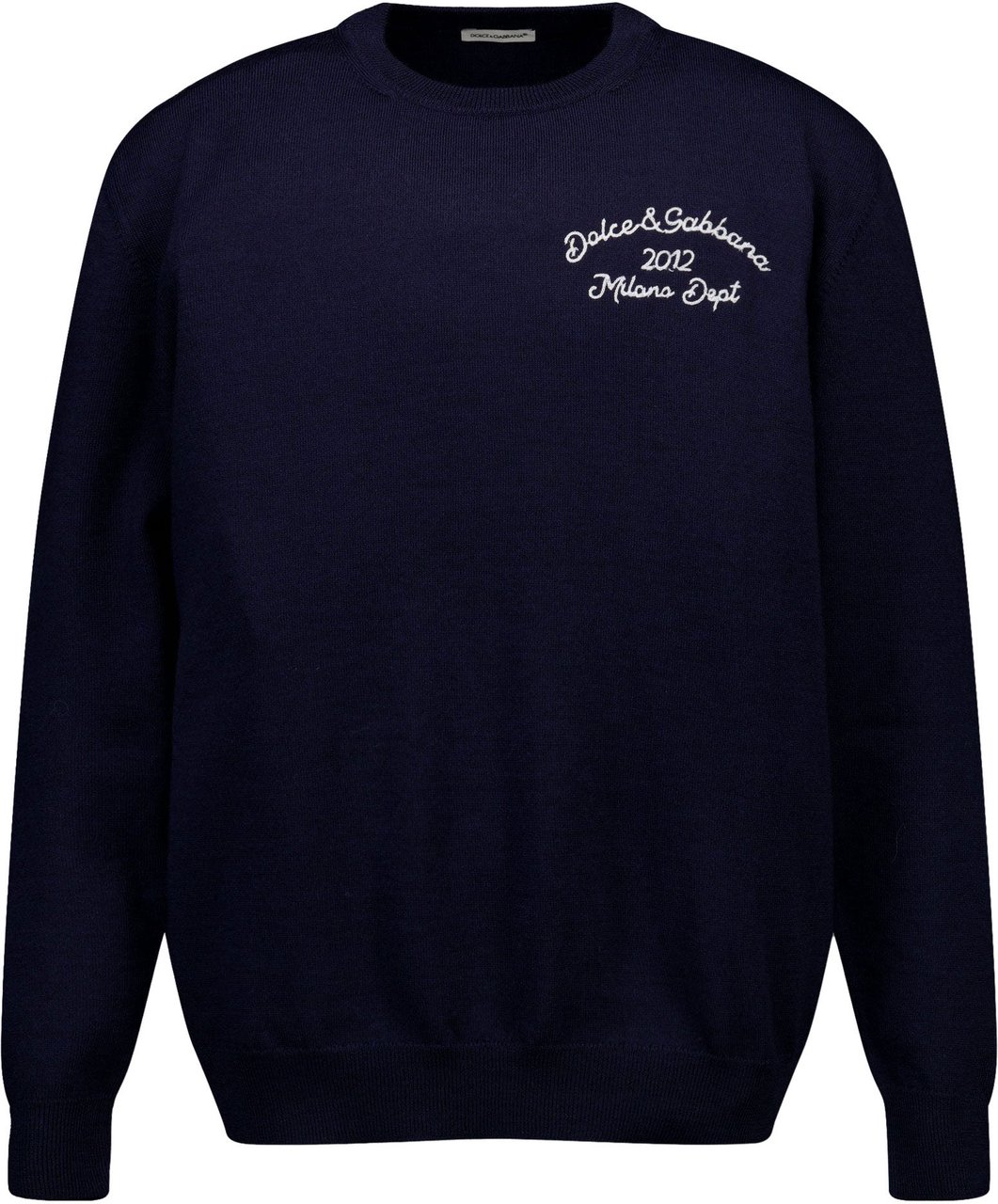 Dolce & Gabbana Dolce & Gabbana Kinder Jongens Trui In Navy Blauw