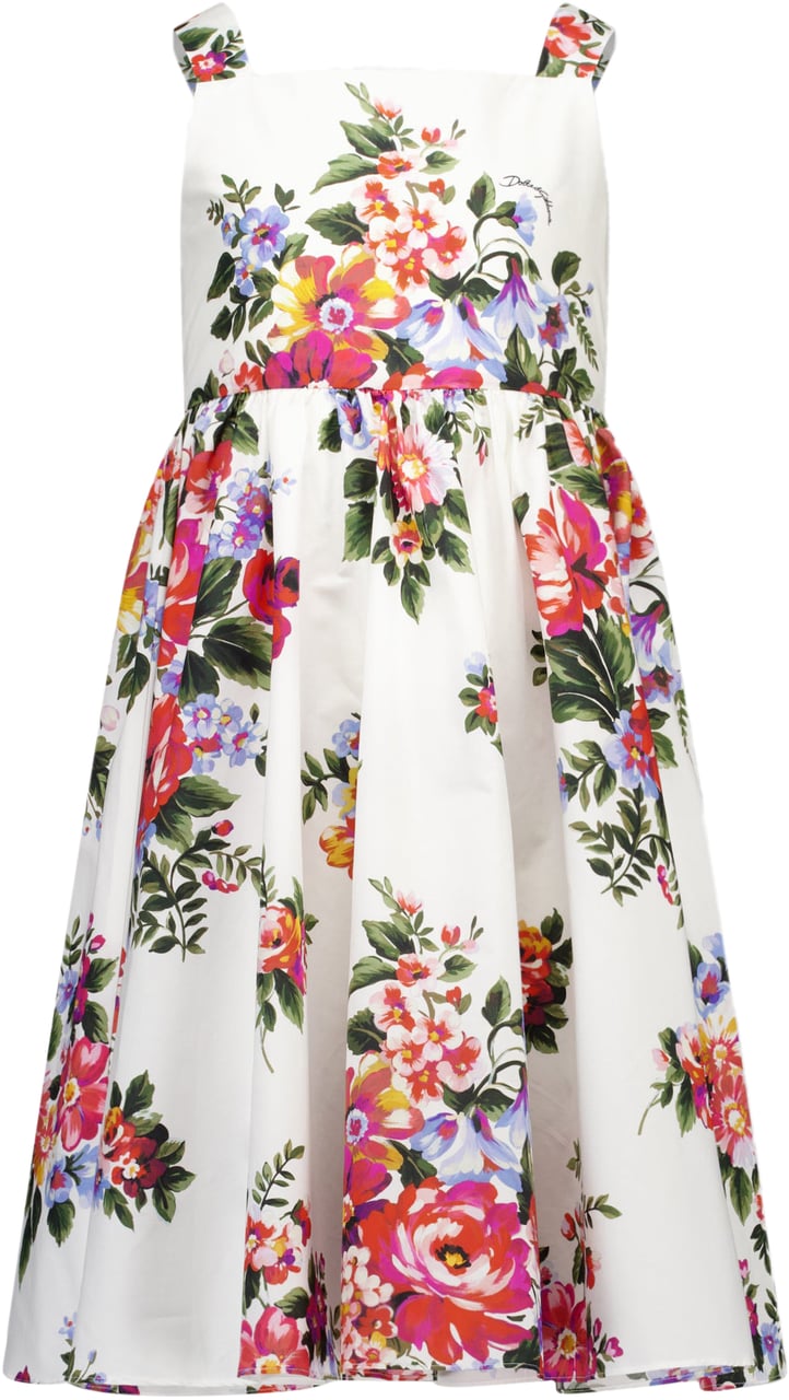 Dolce & Gabbana Dolce & Gabbana Kinder Meisjes Jurk In Wit Wit