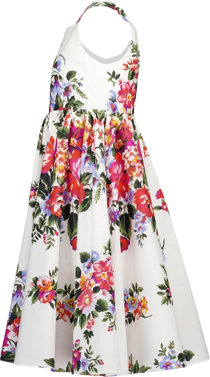 Dolce & Gabbana Kinder Meisjes Jurk In Wit Wit
