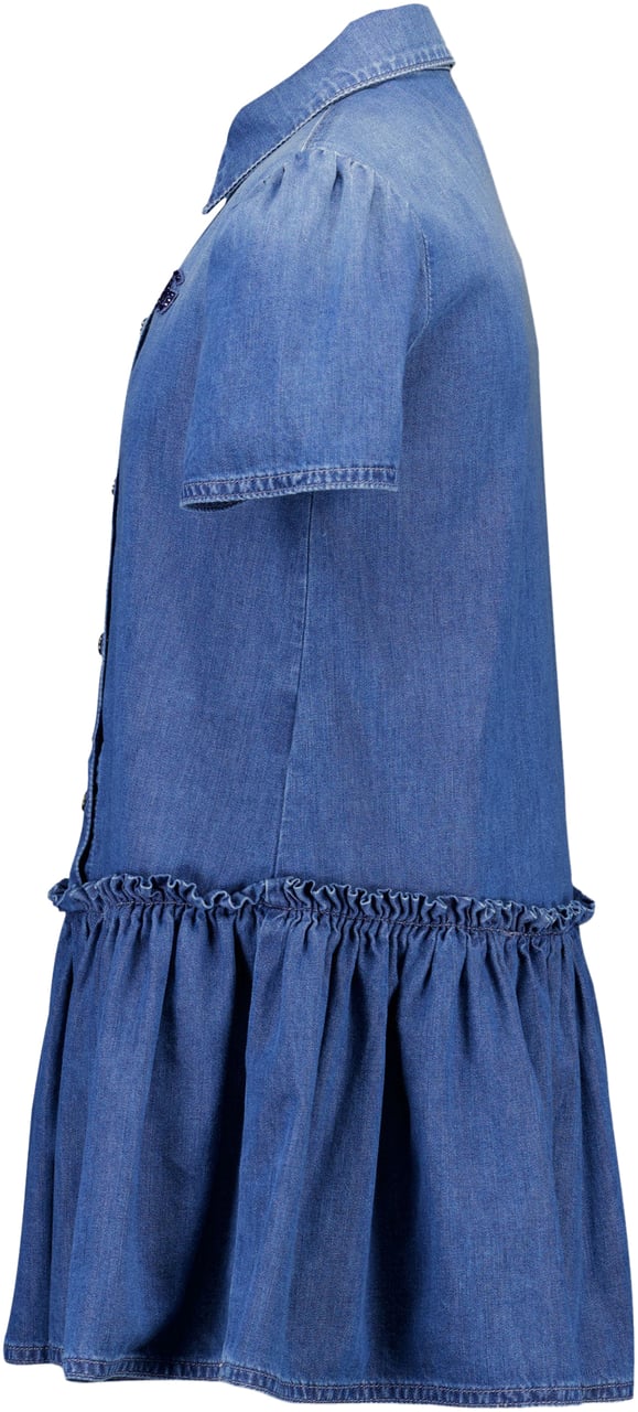 Dolce & Gabbana Dolce & Gabbana Kinder Meisjes Jurk In Jeans Blauw