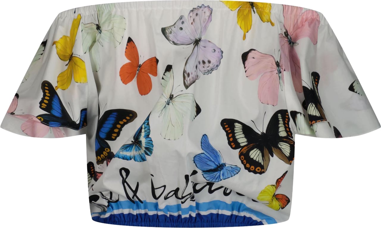 Dolce & Gabbana Kinder Meisjes T-Shirt In Wit Wit