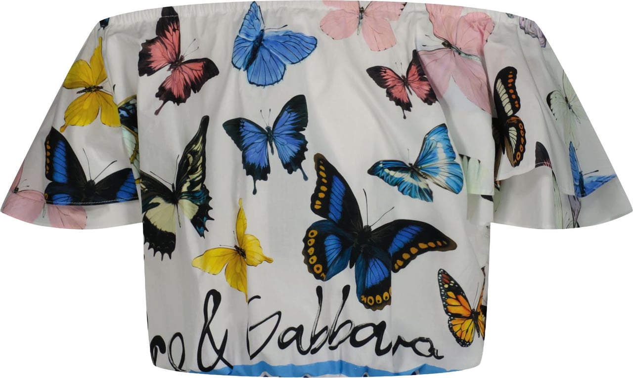 Dolce & Gabbana Kinder Meisjes T-Shirt In Wit Wit