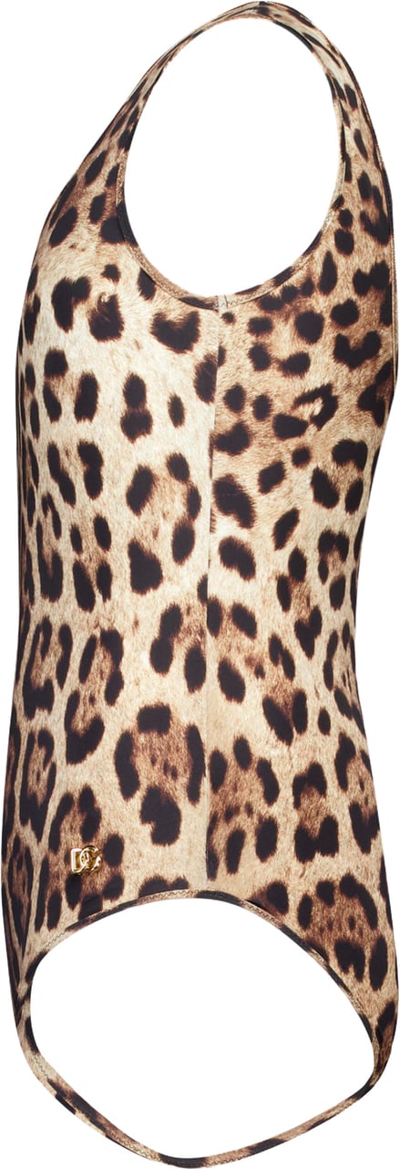 Dolce & Gabbana Dolce & Gabbana Kinder Meisjes Zwemkleding In Panter Dierenprint