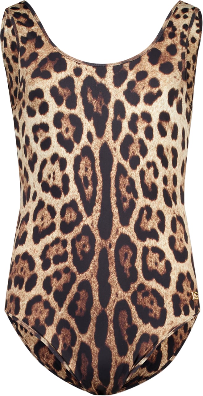 Dolce & Gabbana Dolce & Gabbana Kinder Meisjes Zwemkleding In Panter Dierenprint