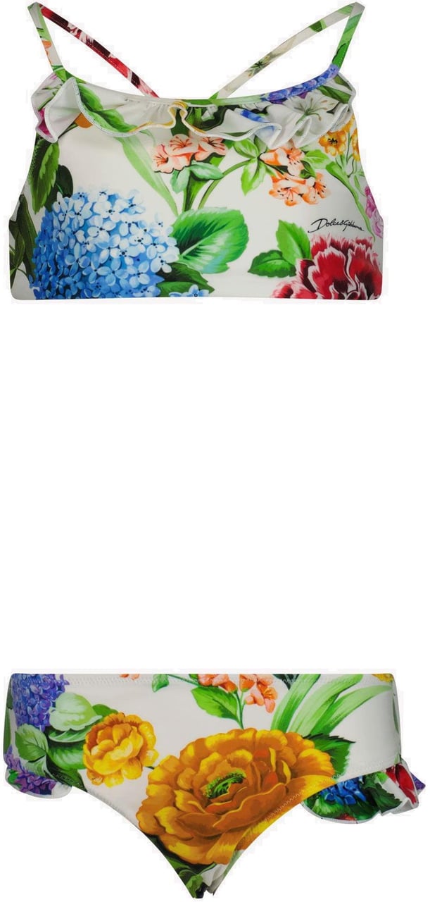 Dolce & Gabbana Dolce & Gabbana Kinder Meisjes Zwemkleding In Wit Wit